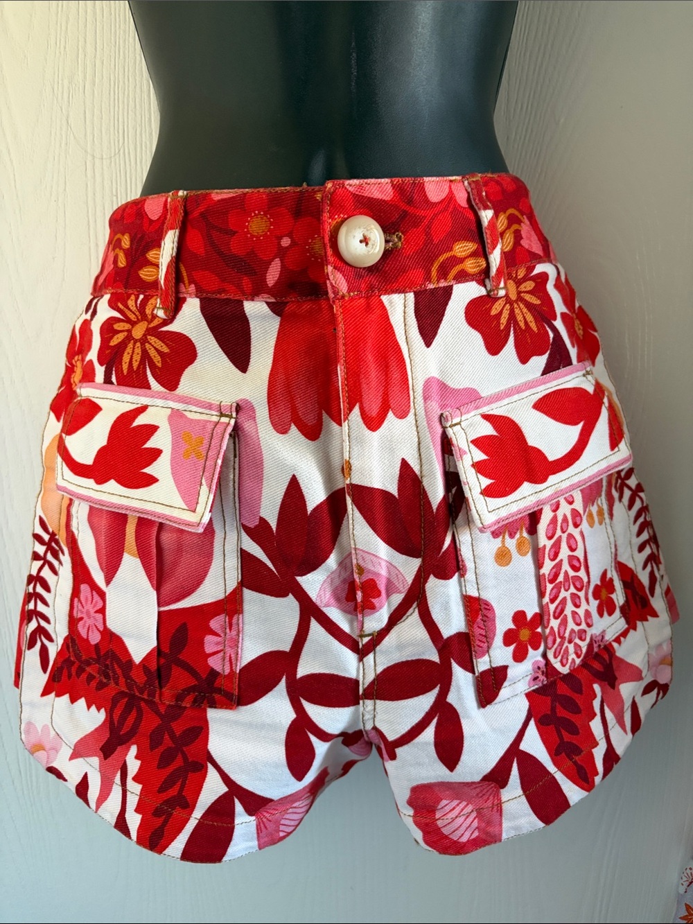 Farm Rio Romantic Orchard Pocket Shorts